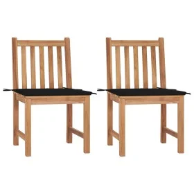 Gartenstühle, 2 Stück Massivholz aus Teakholz mit Kissen von , Gartenstühle - Ref: Foro24-3062923, Preis: 234,79 €, Rabatt: %