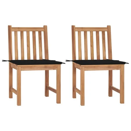 Gartenstühle, 2 Stück Massivholz aus Teakholz mit Kissen von , Gartenstühle - Ref: Foro24-3062923, Preis: 234,79 €, Rabatt: %