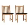 Gartenstühle, 2 Stück Massivholz aus Teakholz mit Kissen von , Gartenstühle - Ref: Foro24-3062923, Preis: 234,79 €, Rabatt: %