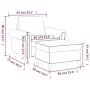 Sessel mit Hocker aus blauem Samt, 60 cm. von , Sofas - Ref: Foro24-3201214, Preis: 204,80 €, Rabatt: %