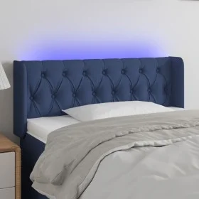 Headboard with blue fabric LED lights 103x16x78/88 cm by , Headboards and footboards - Ref: Foro24-3123568, Price: 55,82 €, D...