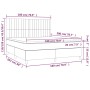 Box spring bed with cream-colored fabric mattress 180x200 cm by , Beds and slatted bases - Ref: Foro24-3141958, Price: 651,85...