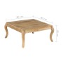 Mesa de centro de madera de mango maciza 80x80x40 cm de , Mesas de centro - Ref: Foro24-247111, Precio: 196,60 €, Descuento: %