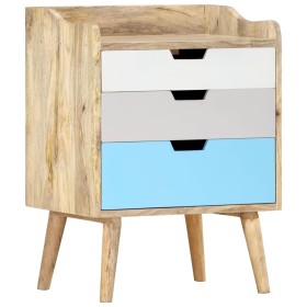 Mesita de noche de madera maciza de mango 47x35x63 cm by , Nightstands - Ref: Foro24-286480, Price: 74,14 €, Discount: %