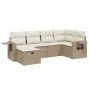 Juego de sofás jardín con cojines 6 pzas ratán sintético beige by , Garden sets - Ref: Foro24-3263794, Price: 442,59 €, Disco...