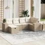 Juego de sofás jardín con cojines 6 pzas ratán sintético beige by , Garden sets - Ref: Foro24-3264414, Price: 452,89 €, Disco...