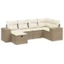 Juego de sofás jardín con cojines 6 pzas ratán sintético beige by , Garden sets - Ref: Foro24-3264414, Price: 452,89 €, Disco...