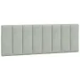 Bed frame with light gray velvet and LED lights 140x190 cm by , Beds and slatted bases - Ref: Foro24-3213775, Price: 206,61 €...