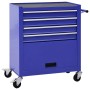 Werkzeugwagen mit 4 blauen Stahlschubladen von vidaXL, Lastenstapler - Ref: Foro24-147188, Preis: 220,78 €, Rabatt: %