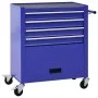 Werkzeugwagen mit 4 blauen Stahlschubladen von vidaXL, Lastenstapler - Ref: Foro24-147188, Preis: 217,11 €, Rabatt: %