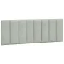 Bed frame with light gray velvet headboard 140x190cm by , Beds and slatted bases - Ref: Foro24-3207843, Price: 198,08 €, Disc...