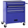 Werkzeugwagen mit 4 blauen Stahlschubladen von vidaXL, Lastenstapler - Ref: Foro24-147188, Preis: 220,78 €, Rabatt: %