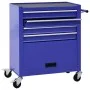 Werkzeugwagen mit 4 blauen Stahlschubladen von vidaXL, Lastenstapler - Ref: Foro24-147188, Preis: 217,11 €, Rabatt: %