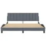 Bettgestell mit dunkelgrauem Samtkopfteil 180x200 cm von , Betten und Lattenroste - Ref: Foro24-3207862, Preis: 256,28 €, Rab...