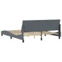 Bettgestell mit dunkelgrauem Samtkopfteil 180x200 cm von , Betten und Lattenroste - Ref: Foro24-3207862, Preis: 256,28 €, Rab...