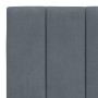 Bed frame with dark gray velvet headboard 180x200 cm by , Beds and slatted bases - Ref: Foro24-3207862, Price: 257,04 €, Disc...