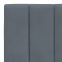 Bettgestell mit dunkelgrauem Samtkopfteil 180x200 cm von , Betten und Lattenroste - Ref: Foro24-3207862, Preis: 256,28 €, Rab...