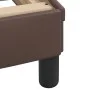 Estructura de cama cabecero cuero sintético marrón 160x200 cm de , Camas y somieres - Ref: Foro24-3208105, Precio: 232,20 €, ...