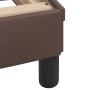 Estructura de cama cabecero cuero sintético marrón 160x200 cm de , Camas y somieres - Ref: Foro24-3208105, Precio: 236,51 €, ...