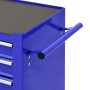 Werkzeugwagen mit 4 blauen Stahlschubladen von vidaXL, Lastenstapler - Ref: Foro24-147188, Preis: 220,78 €, Rabatt: %