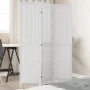 Biombo separador de 3 paneles madera maciza Paulownia blanco by , Room dividers - Ref: Foro24-358717, Price: 83,02 €, Discoun...