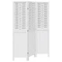 Dreiteiliger Raumteiler aus massivem weißem Paulownia-Holz. von , Raumteiler - Ref: Foro24-358717, Preis: 83,02 €, Rabatt: %