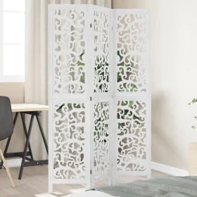 Biombo separador de 3 paneles madera maciza Paulownia blanco von , Raumteiler - Ref: Foro24-358734, Preis: 85,32 €, Rabatt: %