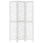 Biombo separador de 3 paneles madera maciza Paulownia blanco by , Room dividers - Ref: Foro24-358734, Price: 86,96 €, Discoun...