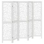Biombo separador de 5 paneles madera maciza Paulownia blanco by , Room dividers - Ref: Foro24-358741, Price: 130,86 €, Discou...