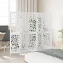 Biombo separador de 5 paneles madera maciza Paulownia blanco by , Room dividers - Ref: Foro24-358741, Price: 128,42 €, Discou...