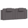 Cama con colchón cuero sintético gris 140x200 cm de , Camas y somieres - Ref: Foro24-3208799, Precio: 386,73 €, Descuento: %