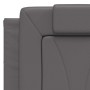 Cama con colchón cuero sintético gris 140x200 cm de , Camas y somieres - Ref: Foro24-3208799, Precio: 386,73 €, Descuento: %