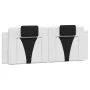 Bed with white and black synthetic leather mattress 140x200 cm by , Beds and slatted bases - Ref: Foro24-3208802, Price: 425,...
