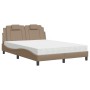 Bett mit Kunstleder-Matratze in Capuccino-Farbe, 140x200 cm. von , Betten und Lattenroste - Ref: Foro24-3208800, Preis: 421,9...