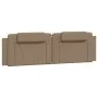 Bed with synthetic leather mattress in cappuccino color, 180x200 cm. by , Beds and slatted bases - Ref: Foro24-3208814, Price...