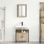 Juego de muebles de baño 2 pcs Marrón 60 x 30 x 60 cm