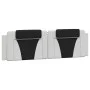 Cama con colchón cuero sintético blanco y negro 180x200 cm de , Camas y somieres - Ref: Foro24-3208816, Precio: 452,13 €, Des...