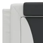 Bed with white and black synthetic leather mattress 180x200 cm by , Beds and slatted bases - Ref: Foro24-3208816, Price: 452,...