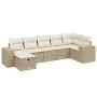Set sofás de jardín 7 piezas y cojines ratán sintético beige by , Garden sets - Ref: Foro24-3264454, Price: 498,05 €, Discoun...