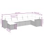 Gartensofagarnitur 7-teilig mit Kissen aus synthetischem Rattan in Beige. von , Gartensets - Ref: Foro24-3264454, Preis: 478,...