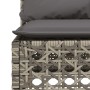 Sofá de jardín sin reposabrazos con cojines ratán PE gris by , Outdoor sofas - Ref: Foro24-365927, Price: 97,49 €, Discount: %