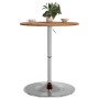 Hoher Tisch aus massiver Eiche in hellem Braun Ø60x89,5 cm von , Küchen- und Esstische - Ref: Foro24-3270627, Preis: 98,91 €,...