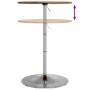 Hoher Tisch aus massiver Eiche in hellem Braun Ø60x89,5 cm von , Küchen- und Esstische - Ref: Foro24-3270627, Preis: 98,91 €,...