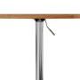 Hoher Tisch aus massiver Eiche in hellem Braun Ø60x89,5 cm von , Küchen- und Esstische - Ref: Foro24-3270627, Preis: 98,91 €,...