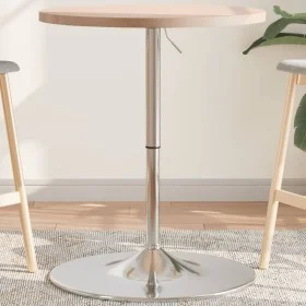 Hoher massiver Eichentisch Ø60x90,5 cm von , Küchen- und Esstische - Ref: Foro24-3270631, Preis: 104,04 €, Rabatt: %