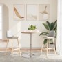 Mesa alta de madera maciza roble Ø60x90,5 cm by , Kitchen and dining tables - Ref: Foro24-3270631, Price: 110,67 €, Discount: %