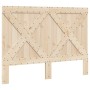 Solid pine wood bed frame with headboard 160x200 cm by , Beds and slatted bases - Ref: Foro24-3281577, Price: 241,83 €, Disco...