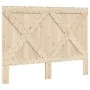 Solid pine wood bed frame with headboard 160x200 cm by , Beds and slatted bases - Ref: Foro24-3281577, Price: 231,46 €, Disco...