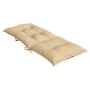 Cojines silla respaldo alto 4 uds tela beige melange 120x50x7cm de , Cojines para sillas y sofás - Ref: Foro24-4002356, Preci...
