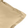 Stuhlkissen mit hoher Rückenlehne, 4 Stück, beige melange Stoff, 120x50x7cm. von , Kissen für Stühle und Sofas - Ref: Foro24-...